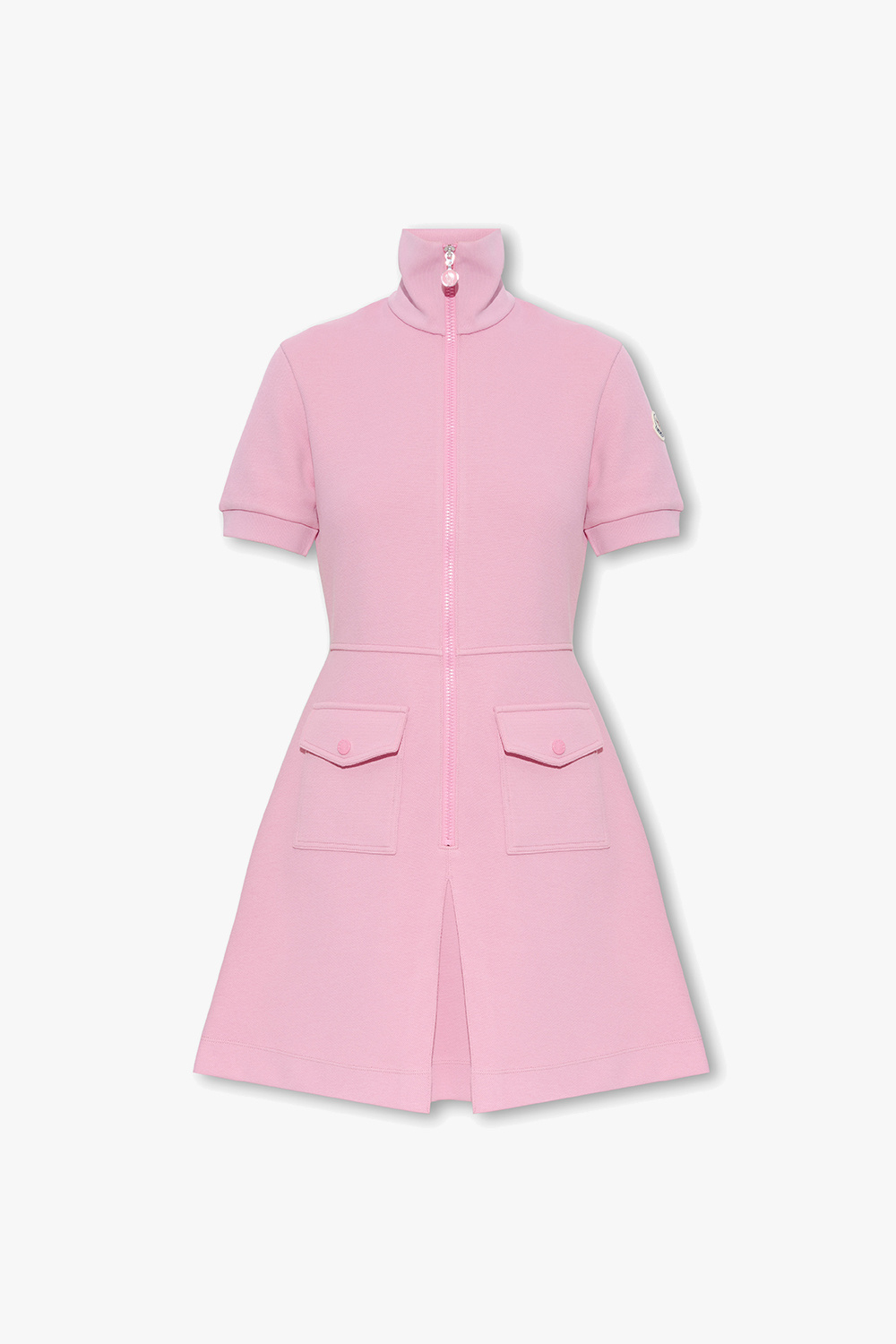 Pink Dress with logo Moncler - SchaferandweinerShops
